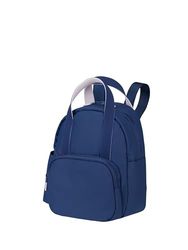American Tourister Puffypop - Mini mochila (35 cm, 8,5 L), compartimento para AirPods y tablet, 2 soportes para botellas, azul marino