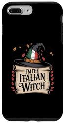 I'm The Italian Witch Italy Flag Halloween Costume Spooky Case for iPhone 7 Plus/8 Plus