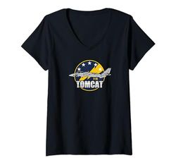 Mujer F-14 Tomcat Camiseta Cuello V