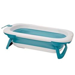 THERMOBABY - Baignoire pliable Bébé BALNEA : Ultra compacte - Design et tendance - Rangement Pratique - Encombrement minimal - Facile d'utilisation