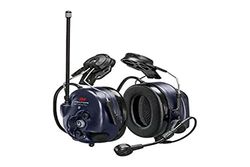 3M MT7H7P3E4410-EU Stereofonico Padiglione auricolare, Casco Nero, Blu, Bianco cuffia e auricolare