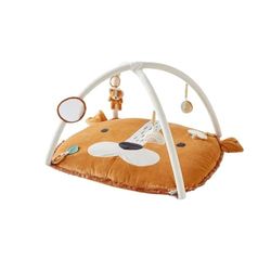 NOUKIE'S – Alfombra de Juegos para Bebé Veloudoux Kendi – Alfombra Sensorial con Juguetes Colgantes – Motricidad, Desarrollo, Estimulación – Lavable a Máquina – Recién Nacido – Regalo