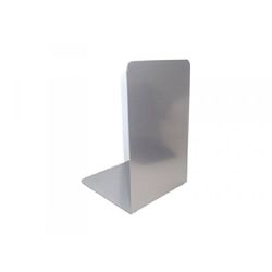 Boekensteunen L-vormig metaal grijs 125 x 125 x 195 art. 7251gr
