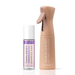 Tanologist acqua autoabbronzante scuro (200 ml) Approvato dai dermatologi Ingredienti puliti e vegani + Tanologist 360 Spray Abbronzante Mister 200ml