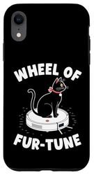 Wheel Of Fur-Tune Robot Vacuum Cleaner Funny Cat Case for iPhone XR