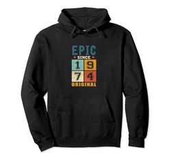 Classic 1974 Original Vintage Epic since Cumpleaños Sudadera con Capucha