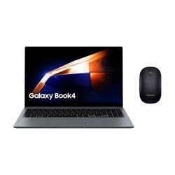 Samsung Galaxy Book4 + Ratón Bluetooth, Ordenador Portátil Ultrafino 15.6" Full HD LED, Intel Core 5-120U, 16GB RAM, 512GB SSD, Intel Graphics, Windows 11 Home, Gris, Teclado QWERTY Español