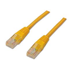 AISENS A135 – 0255 – Câble réseau latiguillo RJ45 (2 m, 10/100/1000 Mbit/s, commutateur/routeur/Modem/Panneau de Brassage/Point d'accès/Champs de jonction) Couleur Jaune