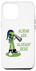 Custodia per iPhone 15 Plus GLI ALIENI SONO GIÀ QUI - TELESCOPIO CARTOON ALIEN