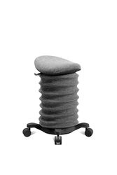 TOPSTAR Sitness 4D Tabouret de Bureau Dynamique avec roulettes Certifié EGR Noir Hauteur réglable Renforce Le Dos Soulage Les disques intervertébraux
