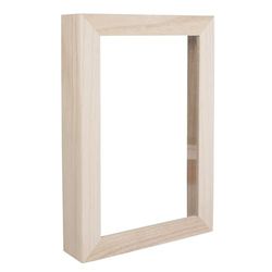 Rayher Moldura de madeira e metacrilato, 30 x 21 x 5 cm, para quadros 3D, 62788000