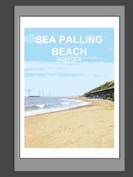 Sea Palling Beach Norfolk Notebook: Blank lined Notebook, Journal, Gift Book, Planner Cromer Norfolk