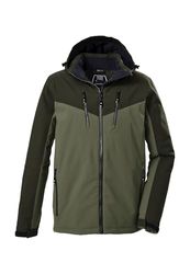killtec Uomo Giacca da sci/giacca funzionale con cappuccio e paraneve KSW 441 MN SKI JCKT, oliv, L, 43159-000