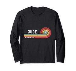 I Love Jude Personalizado Retro Sunset Nombre Manga Larga