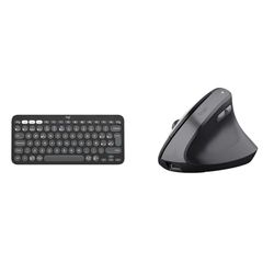 Logitech Pebble Keys 2 & Trust Yuno Ratón Vertical Inalámbrico