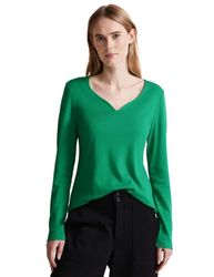 Street One Damesshirt met lange, Fresh Spring Green, 46