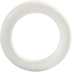 Creativ Anneau en polystyrène, blanc