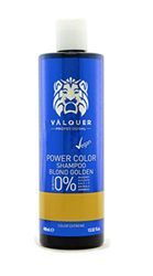 Valquer Professional Shampoo Power Colour Dyed Hair, Vegan and Sulfate- (Golden Blonde) Hair Colour Enhancer 400 ml