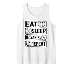 Mangiare Dormire Kayak Repeat - Sport acquatici Kayak Kayaker Canotta