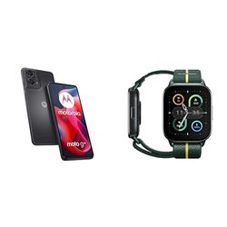 Moto G24 Matte 4+128 - Charcoal and Moto watch fit, PANTONE Trekking Green