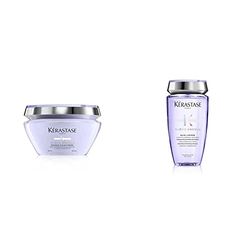 Kérastase | Blond Absolu, Maschera Ricostruttiva, Anti-Rottura, Per Capelli Danneggiati & Decolorati, 200 ml & Blond Absolu, Shampoo Idratante & Illuminante, Per Capelli Danneggiati, 250 ml
