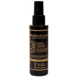 Kerargan - Lozione Tonica Capillare 17in1 con Olio di Ricino 100% Naturale - Tutti i Tipi di Capelli - Riduce la Caduta, Idrata, Protegge il Colore - Senza Solfati, OGM, Olio Minerale - 120ml