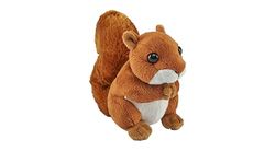 Wild Republic Pocketkins Eco eekhoorn, pluche dier, 12 cm, pluche speelgoed, gemaakt van gerecyclede materialen, milieuvriendelijk