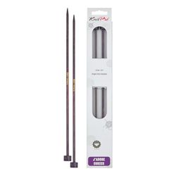 KnitPro J’Adore Cubics Knitting Needles – 35cm x 5mm Single Ended Knitting Pins, Purple
