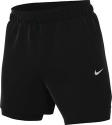 Nike Stride Running Division Pantaloncini da Corsa Idrorepellenti Dri-Fit 2 in 1 da Uomo 5", Black/Reflective Silv, FZ1135-010, S
