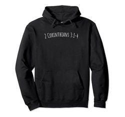 Versículo de la Biblia, 2 Corintios 3:1-4 Sudadera con Capucha