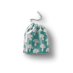 Bonamaison Printed Cotton Produce Bag with Drawstring, Reusable Grocery Bag, Biodegradable Eco-Friendly Bags, Travel Pouch, Sachet Bags, Shopping Bag, Eco Friendly, Foldable, Size: 20x30 Cm
