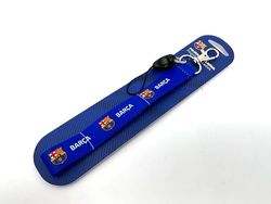 F.C. Barcelona armband voor smartphone, met wapen en kleuren van de club, gemaakt van 100% polyester, veilige grip, karabijnsluiting, officieel product van het team