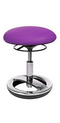 Topstar Sitness SU89BR0 – Tabouret Rond pour Enfant, avec Pied en Aluminium Poli et Housse en Tissu