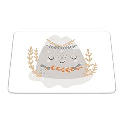 Bonamaison, Rectangle Pop Art Digital Printed Mouse Pad, Non-Slip Base, for Office and Home, Size: 22 x 18 cm