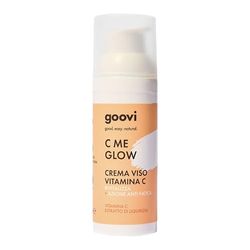GOOVI C Me Glow Crème visage à la vitamine C - Crème revitalisante à l'acide hyaluronique - Pour une peau rayonnante et hydratée - 50 ml