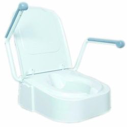 NRS Healthcare Verhoogde toiletbril met armleuningen