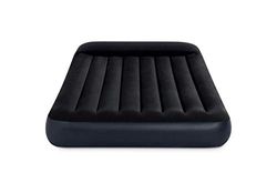 Intex Camping Durabeam Matelas Gonflable Classique pour lit Double Noir 1,37 x 1,1 x 25 cm
