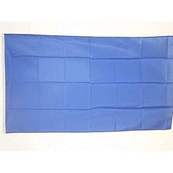 AZ FLAG - Drapeau Unicolore Bleu - 150x90 cm - Drapeau De Couleur Bleue 100% Polyester Avec Oeillets Métalliques Intégrés - Pavillon 110 g