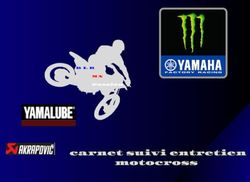 Carnet suivi entretien motocross