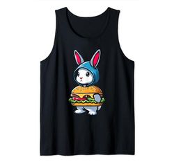 Hamburger Bunny Hamburguesa Conejo Comida rápida Camiseta sin Mangas