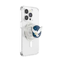 PopSockets: PopGrip Round per Magsafe - Anello Adattatore per MagSafe Incluso - Supporto e Impugnatura per Telefoni Cellulari e Custodia con un Top Intercambiabile - Enamel Hedwig