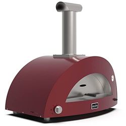 Alfa Forni Barbacoas de Gas de la Marca Modelo Moderno 2 Pizze Forno Pizza ibrido Antique Red