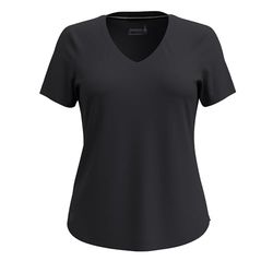 Smartwool Women's Active Ultralite V-Neck Short Sleeve, Black, S