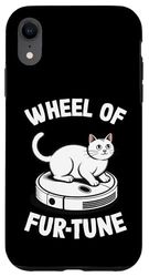 Wheel Of Fur-Tune Robot Vacuum Cleaner Funny Cat Case for iPhone XR