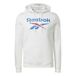 Reebok Identity Big Sudadera, White, XXL para Hombre