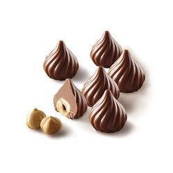 silikomart | SCG28 Molde de silicone para bombons CHOCO FLAME, anti-aderente, 15 bombões, conjunto de 1 molde para rebuçados, Easy Choc 3D, Ø 27 h 28 mm, Made in Italy