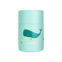 Miniland - Thermosfles voor baby's, 600 ml, van roestvrij staal, houdt temperatuur meer dan 24 uur, luchtdichte sluiting en dubbelwandige isolatie (Whaley)