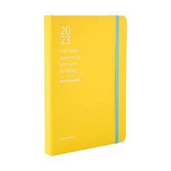 Kokonote Agenda 2023 semana vista A5 Color Fun Yellow essential - Planificador semana vista vertical, 13 meses - Agenda amarilla 2023 - Agenda A5 | Planner 2023 - Agenda anual 2023 - Agenda Kokonote