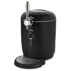 Llenador de cerveza H.Koenig BW1688, Compatible con todos los barriles de presión universales de 6L y 5L, Refrigeración integrada, Temperatura ajustable entre 3°C y 12°C, Pantalla LED