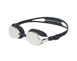 Speedo Hydropure Mirror Gafas de natación Unisex Adulto, Negra, Talla Única